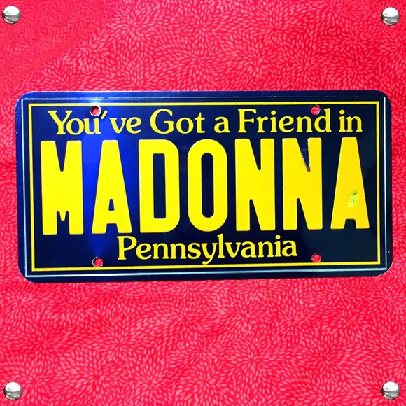 Madonna License Plate Pennsylvania 👀👈🥰 - Picture 8 of 8